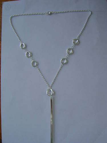 925 SILVER TIFFANY CHAIN AND STICK PENDANT