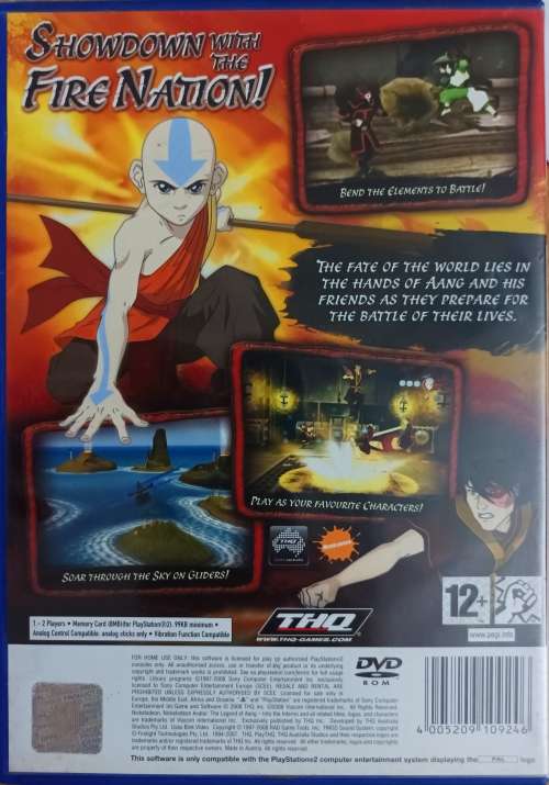 Avatar The Legend Of Aang Into The Inferno (PS2)
