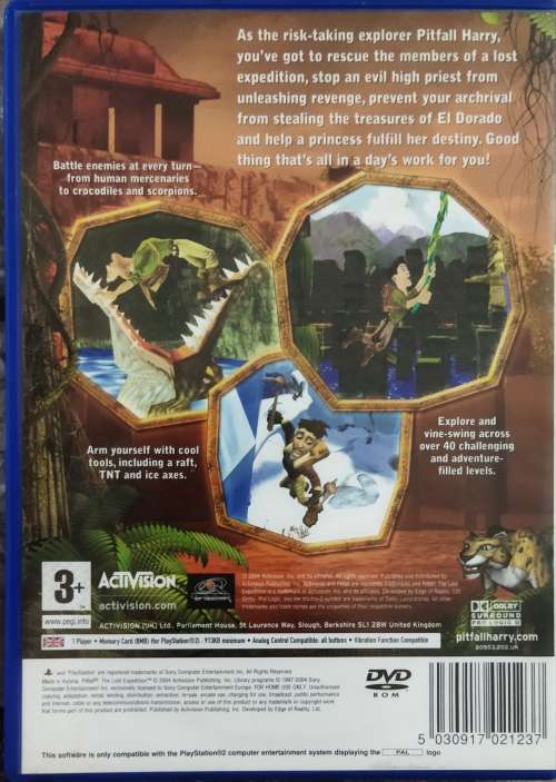 PS2 Game - Pitfall The