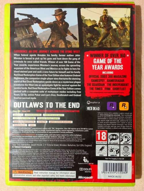 Red Dead Redemption Undead Nightmare (Xbox360)