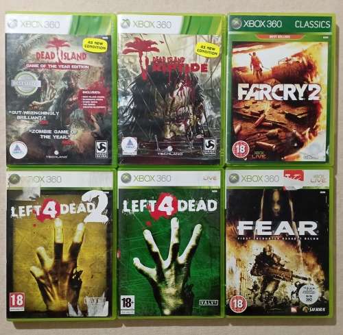 Xbox360 Clearance! Dead Island, Dead Island Riptide, FEAR, Left 4 Dead 1, Left 4 Dead 2, Farcry 2