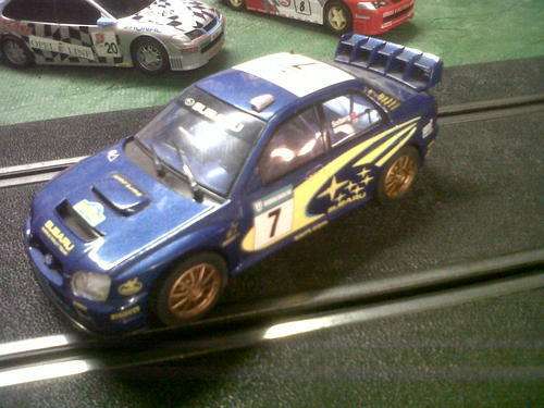 SCALEXTRIC SUBARU  -   1/32 SCALE SLOT CAR