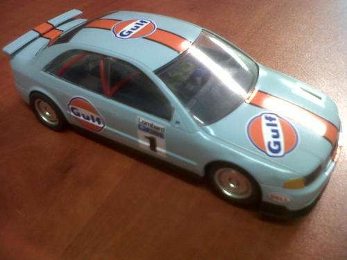 SCALEXTRIC ''GULF'' AUDI A4 QUATTRO   -   1/32 SCALE SLOT CAR