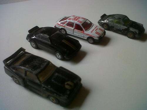 4 X CORGI MODELS - FORD CAPRI , FORD SIERRA   (MADE IN GT BRITAIN)