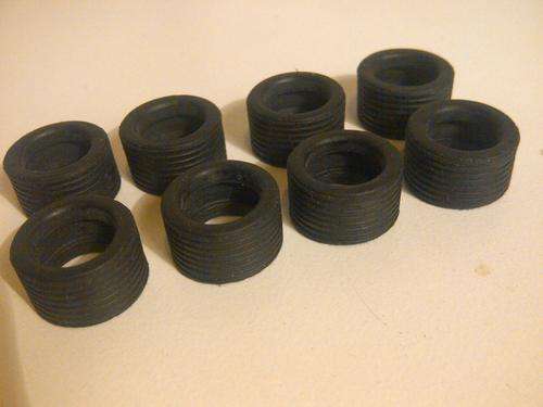 1/32 SCALE SLOT CAR TYREs (8 TYRES)