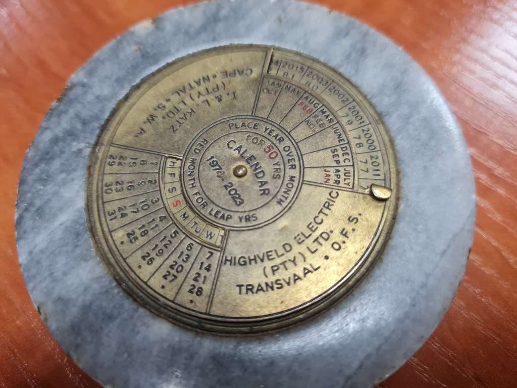 Vintage collectable Perpetual Calender