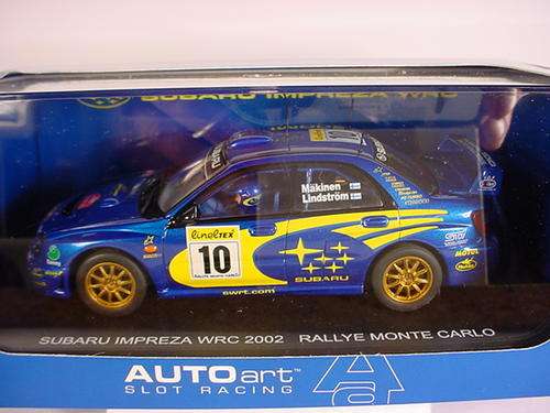 NEW SCALEXTRIC AUTOART SUBARU IMPREZA WRC 2002 1/32 SLOT CAR