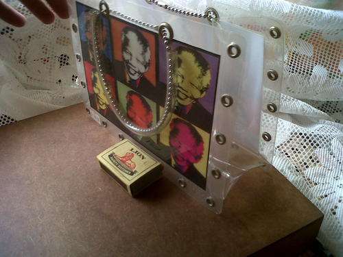 Nelson Mandela plasic handbag