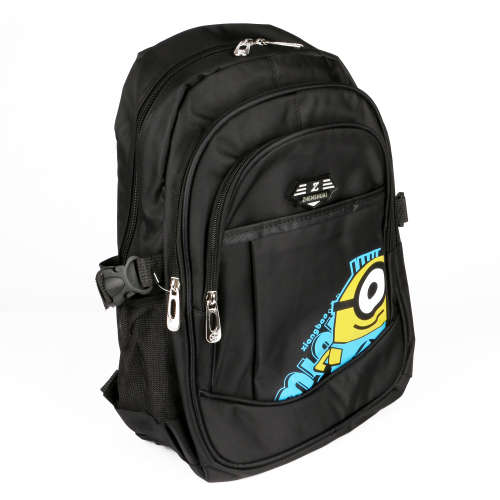 Minion Black Nylon Backpack