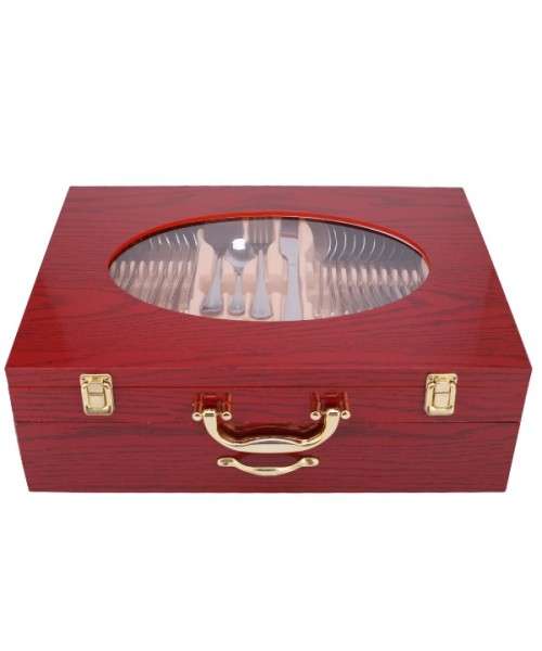 Hoffmayer Satin 72 Pieces Cutlery Set for 12 People