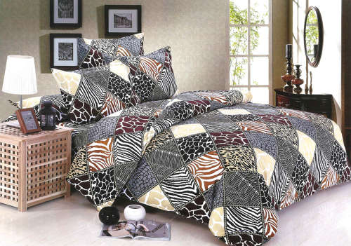 6 Pieces Nature Patterns  Queen Size Bedding Set Duvet Cover Set Bed Linen Bed Set