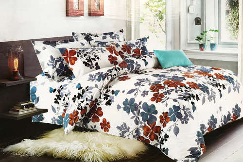 6 Pieces Queen Size Bedding Set Duvet Cover Set Bed Linen Bed Set.