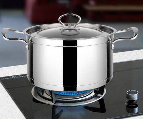 8 Piece European Stainless Steel Cookware Set Cooking Pots 18cm, 20cm, 22cm, 24cm