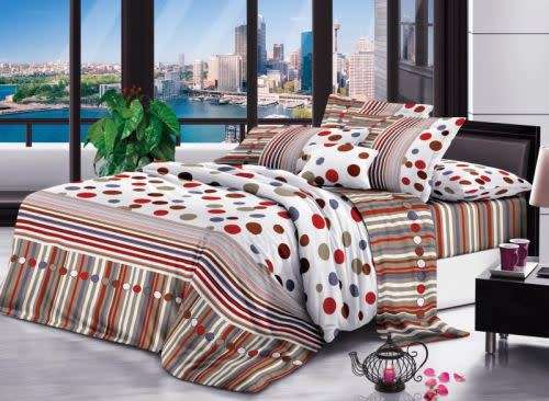 6 Pieces Queen Size Bedding Set Duvet Cover Set Bed Linen Bed Set.