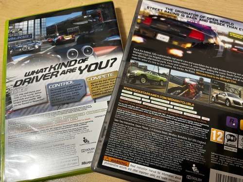 XBOX 360 Racing Bundle: Need for Speed Shift & Midnight Club LA Complete Edition