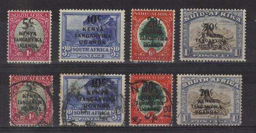 KUT 1941 - SA HYPHENATED PICTORIALS - OVERPRINTED - MINT + USED SETS