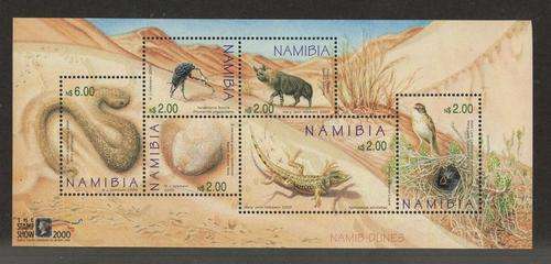 NAMIBIA - 2000 - MINI SHEET - DESERT ANIMALS - MNH