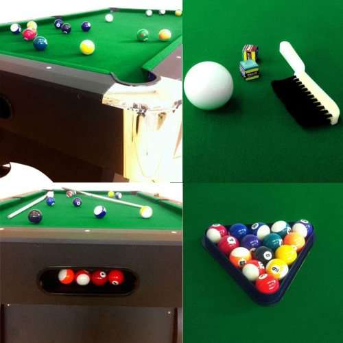 America Design Snooker Pool Table With Complete Accesso (Slate Bed)  Automatic Ball Return -