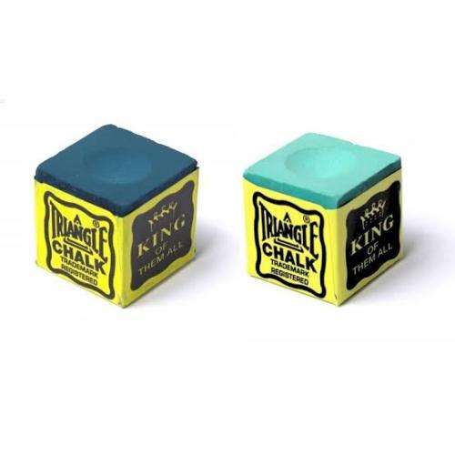 2PCS OF TRIANGLE MASTER Pool Billiards Snooker Chalk Cubes