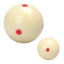 Red 6 Dot-Spot White Pool-Billiard Practice Training Billiard Pool Ball