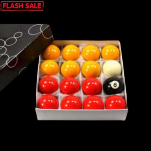 Pool Ball Set Red and Yellow Pool Balls 2 2 Inch Red and Yellow Pool Balls Set, 16 pieces includ