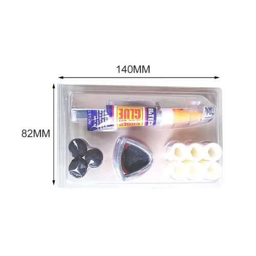 Pool Cue Tip Repair Tool Kit Tip Sander Glue File Cue Tips Splint Set