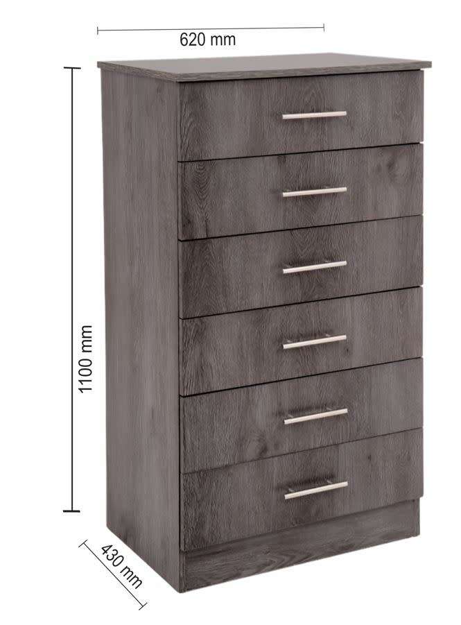 Lagos Chest of Drawers Charcoal