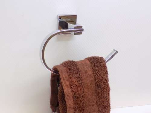 Hand Towel Holder Square Stainless Steel