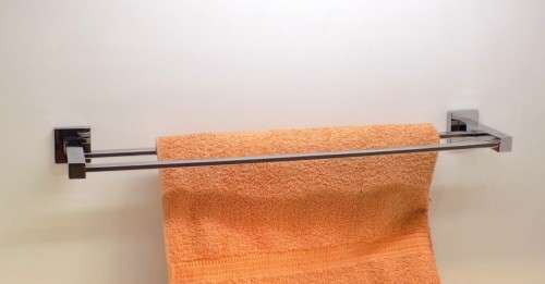 Towel Rod Double Square Stainless Steel