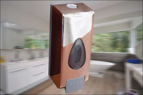 Soap Dispenser steel crome finish with plastic inner 350ml