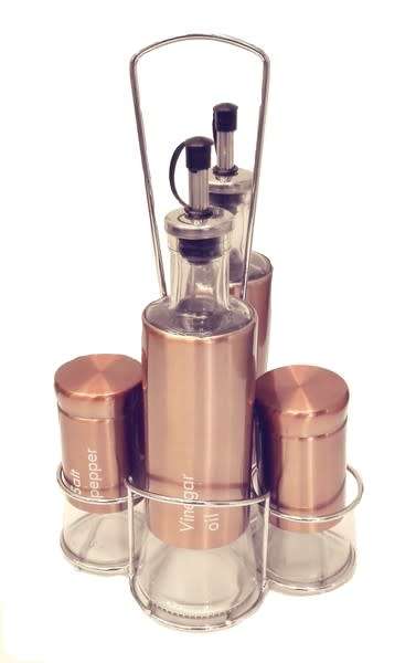 Copper Condiment Set | 4 Piece