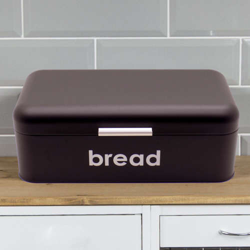 Bread bin black square