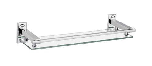 50cm Glass Shelf Square Design