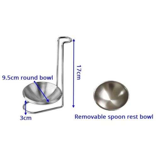 Spoon Rest Single Steel