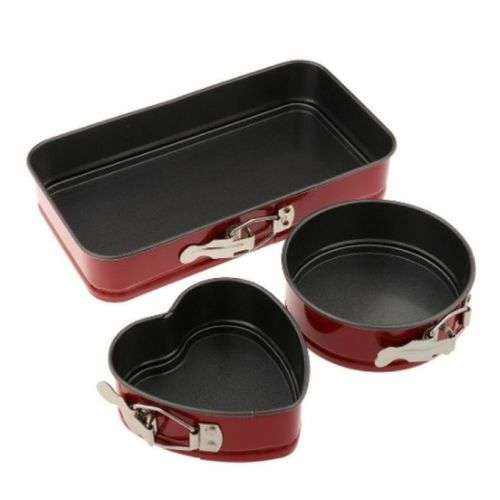 Cake Mould Set with Removable Base | 3 Piece