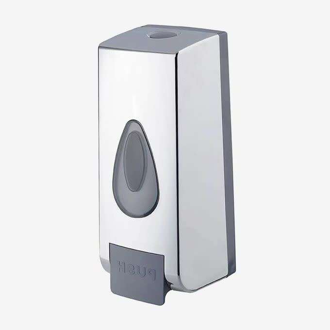 Elegant 300ml Soap Dispenser Plastic Square - Silver