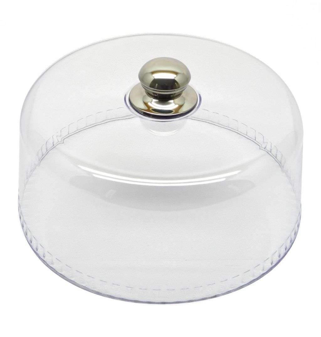 Elegant Cake Dome Acrylic - Transparent 30cm