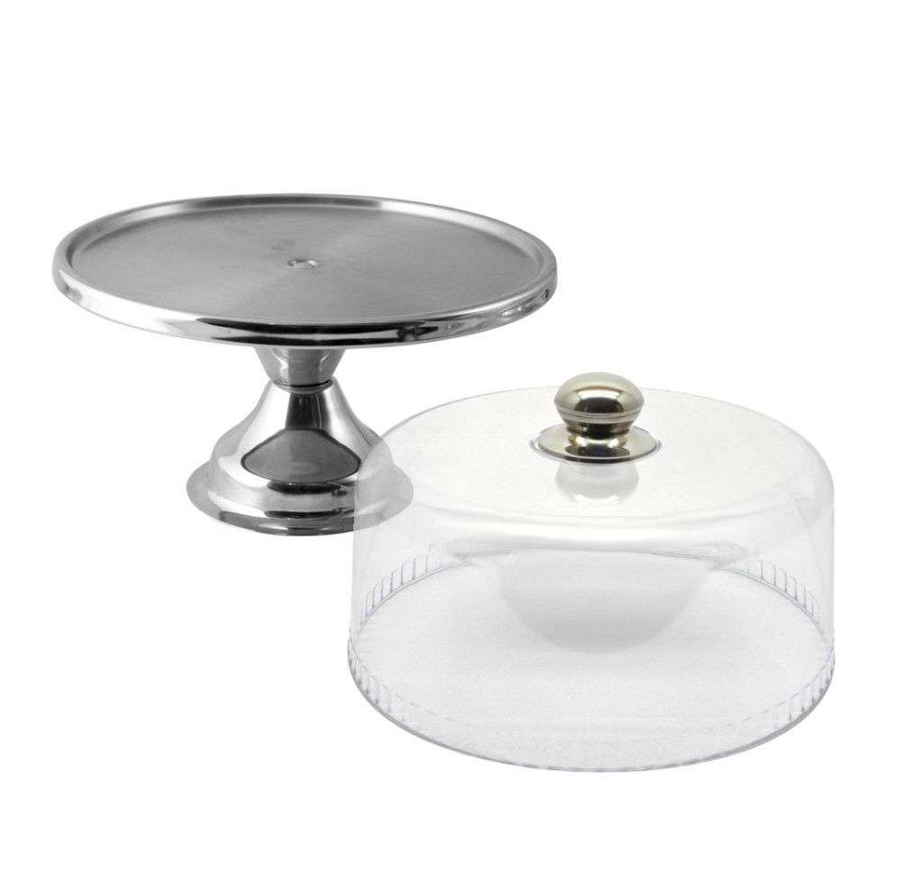 Steel Cake Stand + Acrylic Cake Dome - Combo