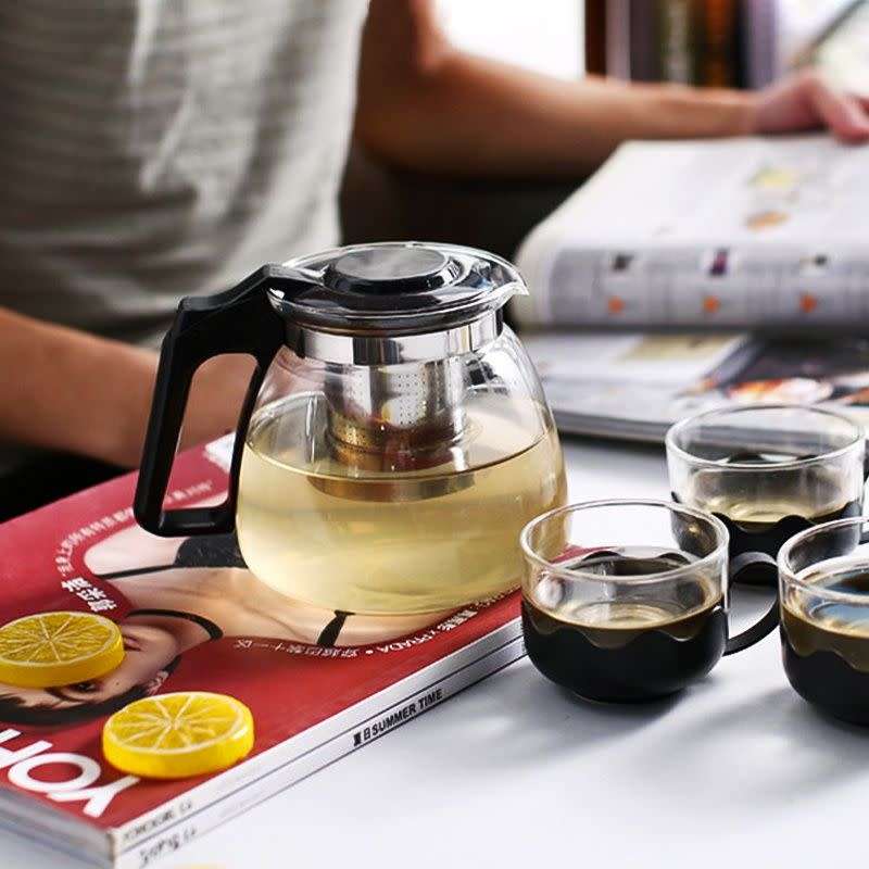 1.1 L Glass Tea Pot With Strainer