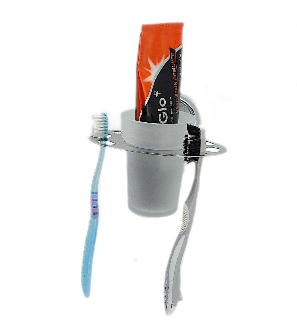 Toothbrush Holder With Frosted Glass