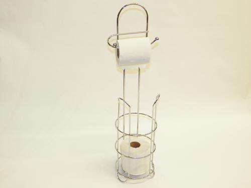 Toilet Roll Holder Storage Big Chrome