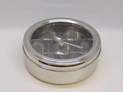 Spice Box Round Stainless Steel