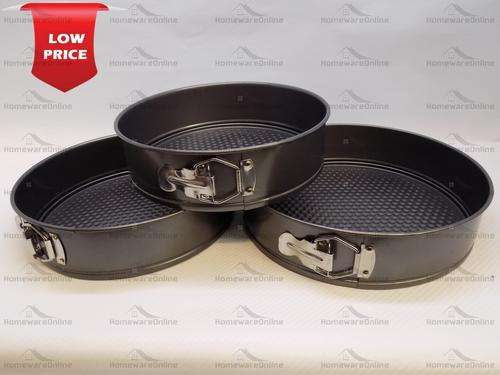 3pcs Cake Mould Set 24-26-28cm With Removable Base