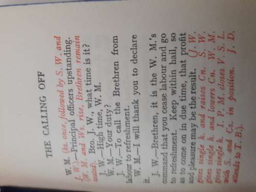 Masonic - Nigerian Ritual 1956