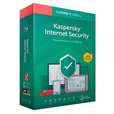 Kaspersky Internet Security 2019 (2 PC's for 1 YEAR)