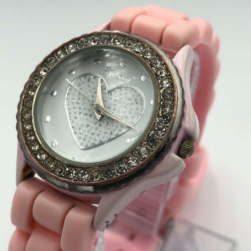 PINK `BAD GIRL` GIRLS QUARTZ WATCH