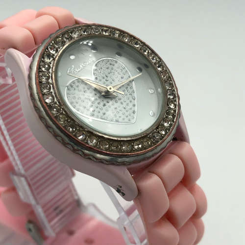 PINK `BAD GIRL` GIRLS QUARTZ WATCH