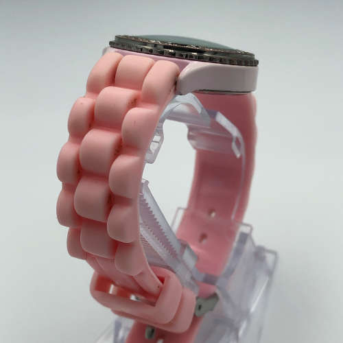 PINK `BAD GIRL` GIRLS QUARTZ WATCH