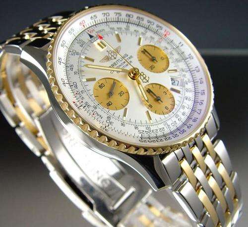 LiKE NEW BREITLING 18ct GOLD MENS SWISS AUTO CHRONO WATCH *save R80000*