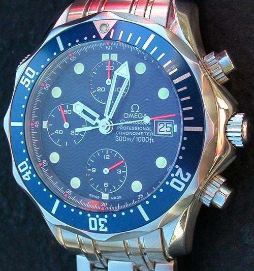 RARE OMEGA SEAMASTER AUTOMATIC CHRONO SWiSS WATCH ## save no res auction ##